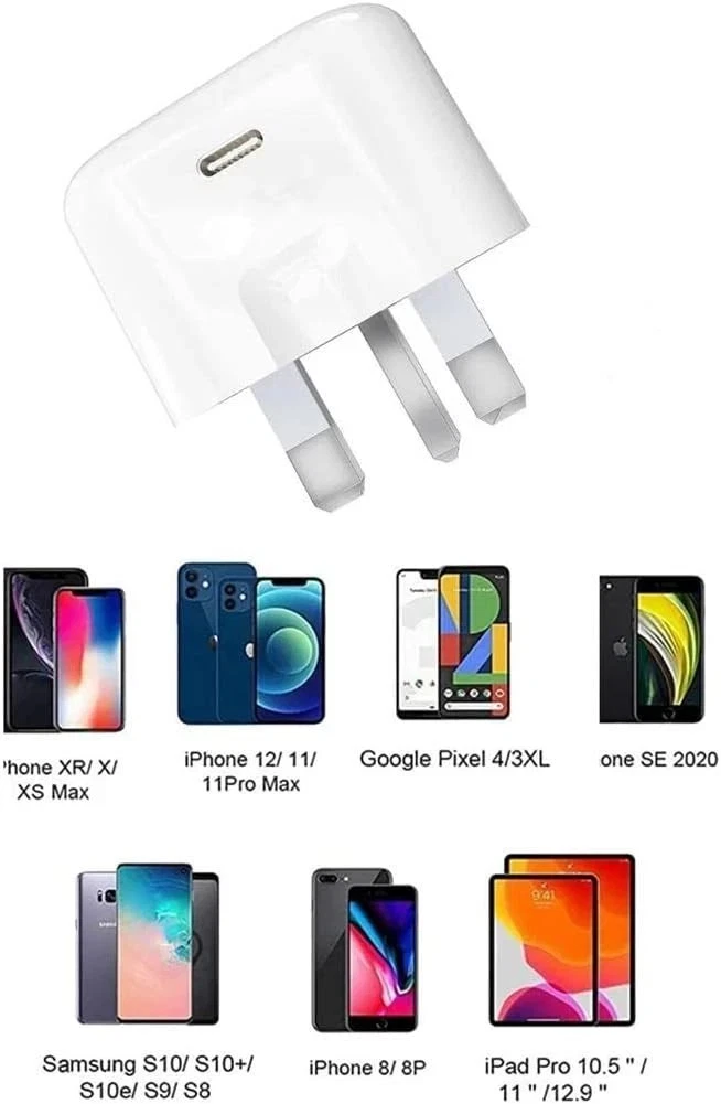 Top Choice 20W GaN PD USB-C Wall Charger Fast Plug For iPhone Samsung 3A MAX White - Image 7
